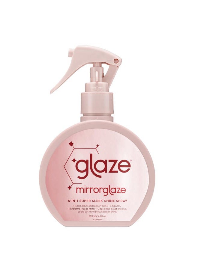 Glaze MirrorGlaze Super Sleek Hair Shine Spray – Transforms Frizz to Glass-Like Shine, Protects from Heat, Blocks Humidity + Repairs Bonds – 6.4 oz - Image 1