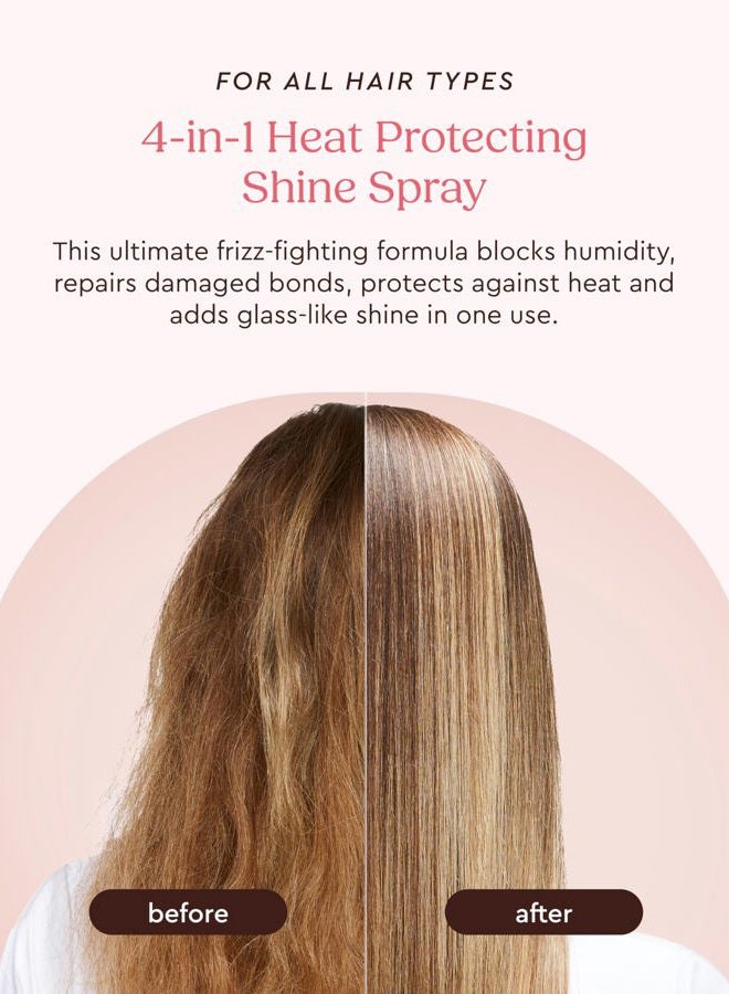 Glaze MirrorGlaze Super Sleek Hair Shine Spray – Transforms Frizz to Glass-Like Shine, Protects from Heat, Blocks Humidity + Repairs Bonds – 6.4 oz - Image 2