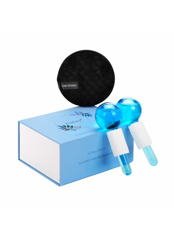 CIBLUTY ICE Globes for Facial, 2 PCS Facial Globes for Massage Tool, Facial Roller Cold Skin Massagers, Tighten Skin, Reduce Puffiness and Dark Circles, Enhance Circulation - Image 1