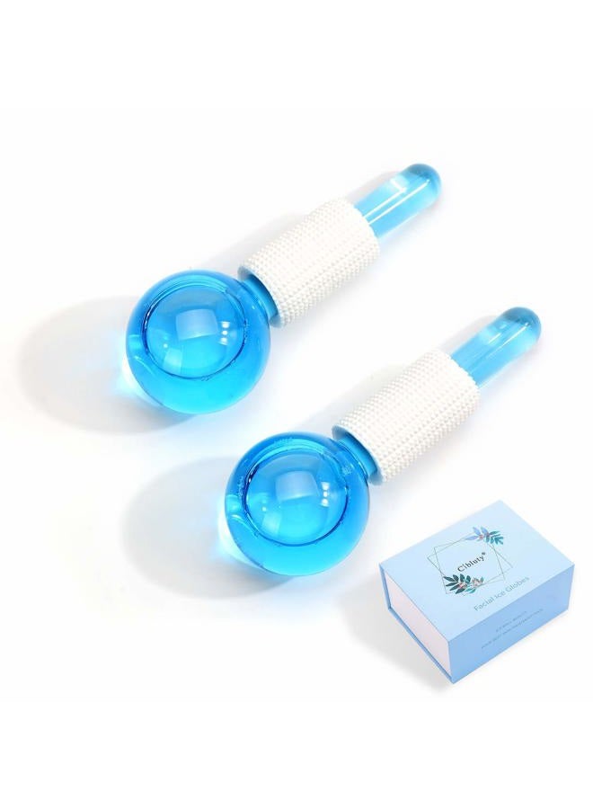 CIBLUTY ICE Globes for Facial, 2 PCS Facial Globes for Massage Tool, Facial Roller Cold Skin Massagers, Tighten Skin, Reduce Puffiness and Dark Circles, Enhance Circulation - Image 2