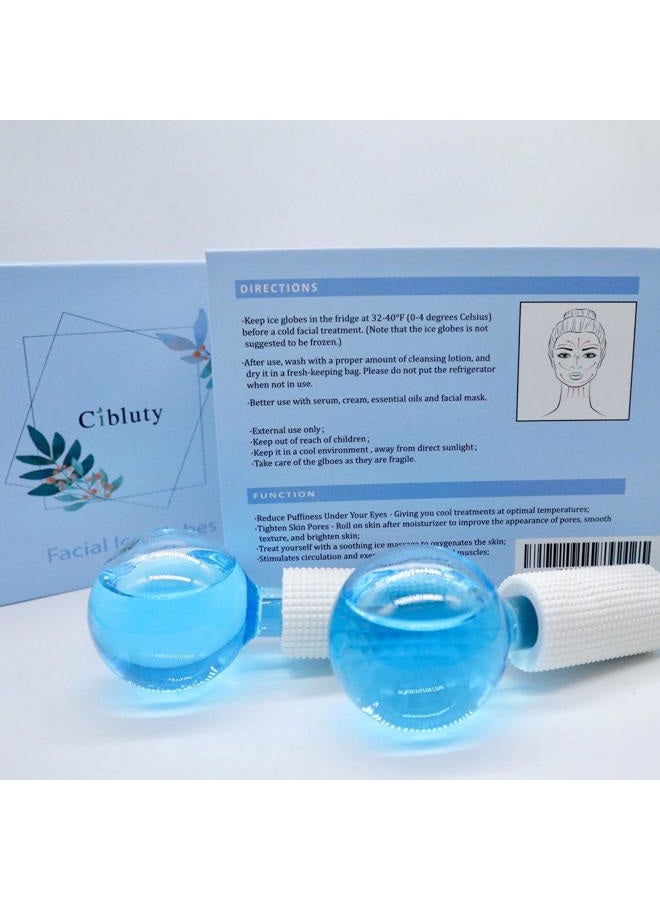 CIBLUTY ICE Globes for Facial, 2 PCS Facial Globes for Massage Tool, Facial Roller Cold Skin Massagers, Tighten Skin, Reduce Puffiness and Dark Circles, Enhance Circulation - Image 5