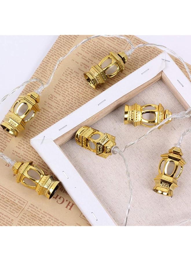 erorex Muslim Ramadan Lanterns String Light Battery Operated Golden Eid Fitr Lantern 1.65M 10 Leds Rope Headlight For Eid Fitr Party Festival Bedroom - Image 5