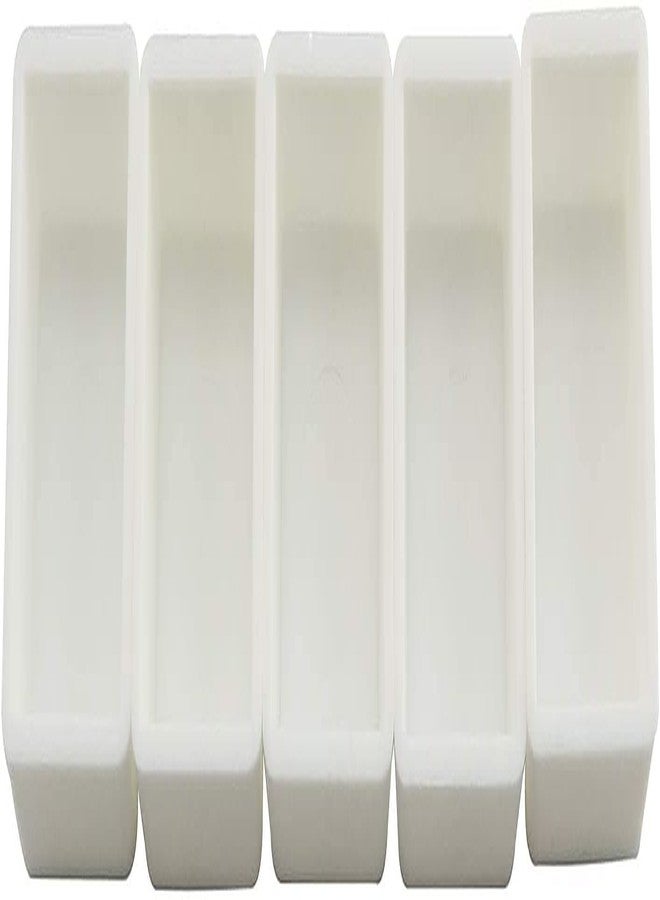 Longdex Watercolor Half Pan 50PCS White Plastic Empty Half Pans for Watercolour Paint Gouache Plastic Artists Palette - Image 3