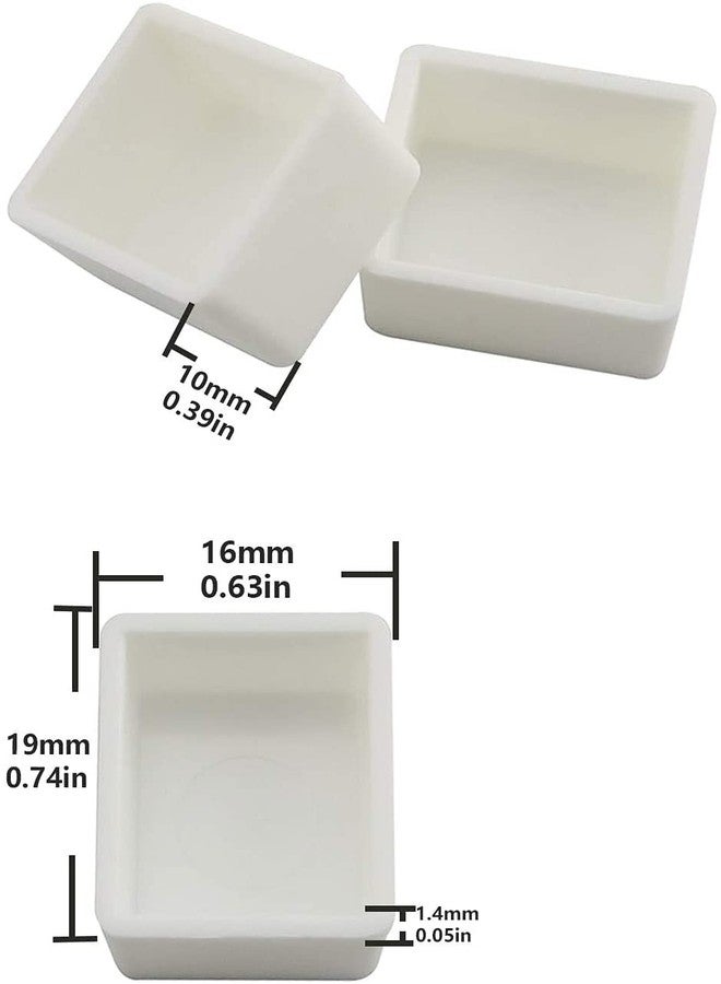 Longdex Watercolor Half Pan 50PCS White Plastic Empty Half Pans for Watercolour Paint Gouache Plastic Artists Palette - Image 2