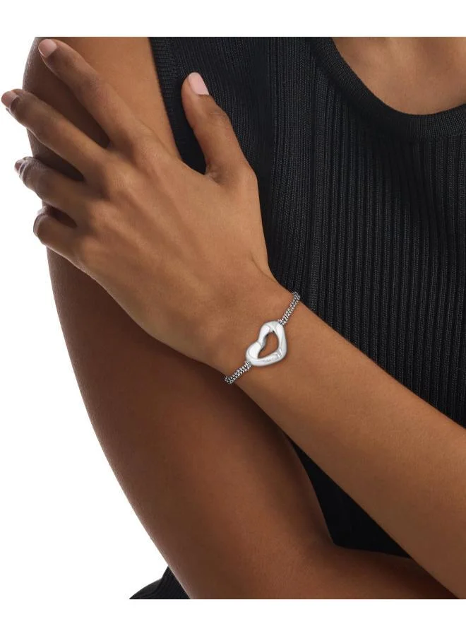 CALVIN KLEIN Bracelet in Stainless Steel with a Heart Charm