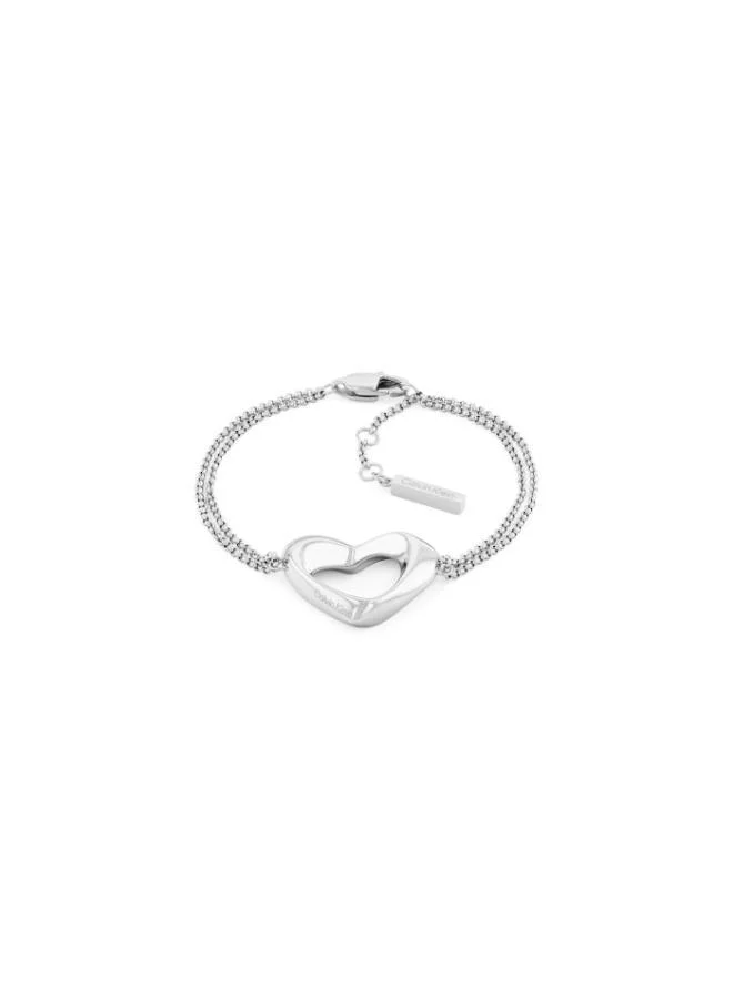 CALVIN KLEIN Bracelet in Stainless Steel with a Heart Charm