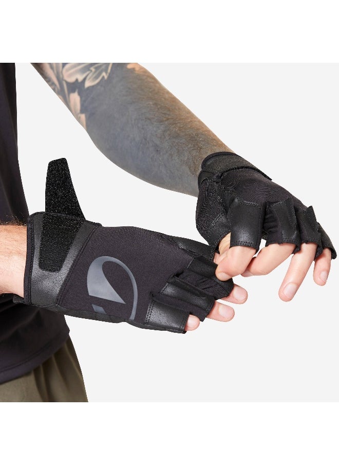 CORENGTH CORENGTH BY DECATHLON,Durable Weight Training Gloves - Smoked Black  - Image 2