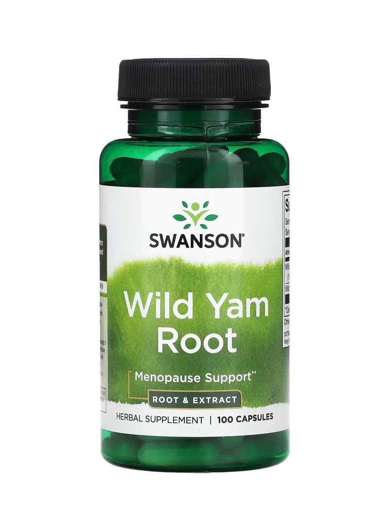 SWANSON Wild Yam Root 100 Capsules - Image 1