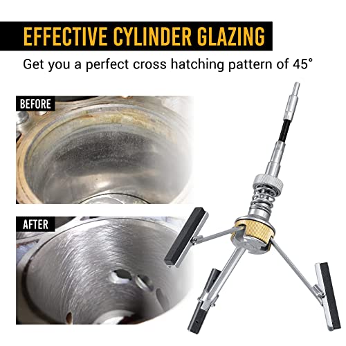 EWK 2" to 7" 3 Stones Engine Cylinder Hone Tool Adjustable Cylinder Deglazer Piston Honer 220 Grit - Image 5