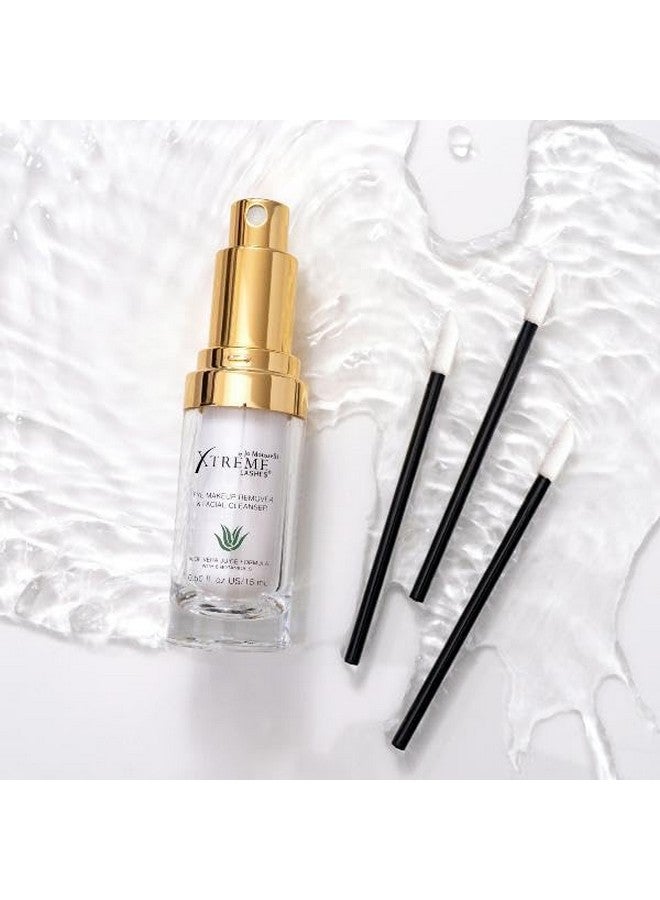 Xtreme Lashes Mini Cleansing Kit Eyelash Extension Compatible Cleansing Kit Includes 15Ml Makeup Removal & Facial Cleanser & 25 Pack Of Applicators - Image 2