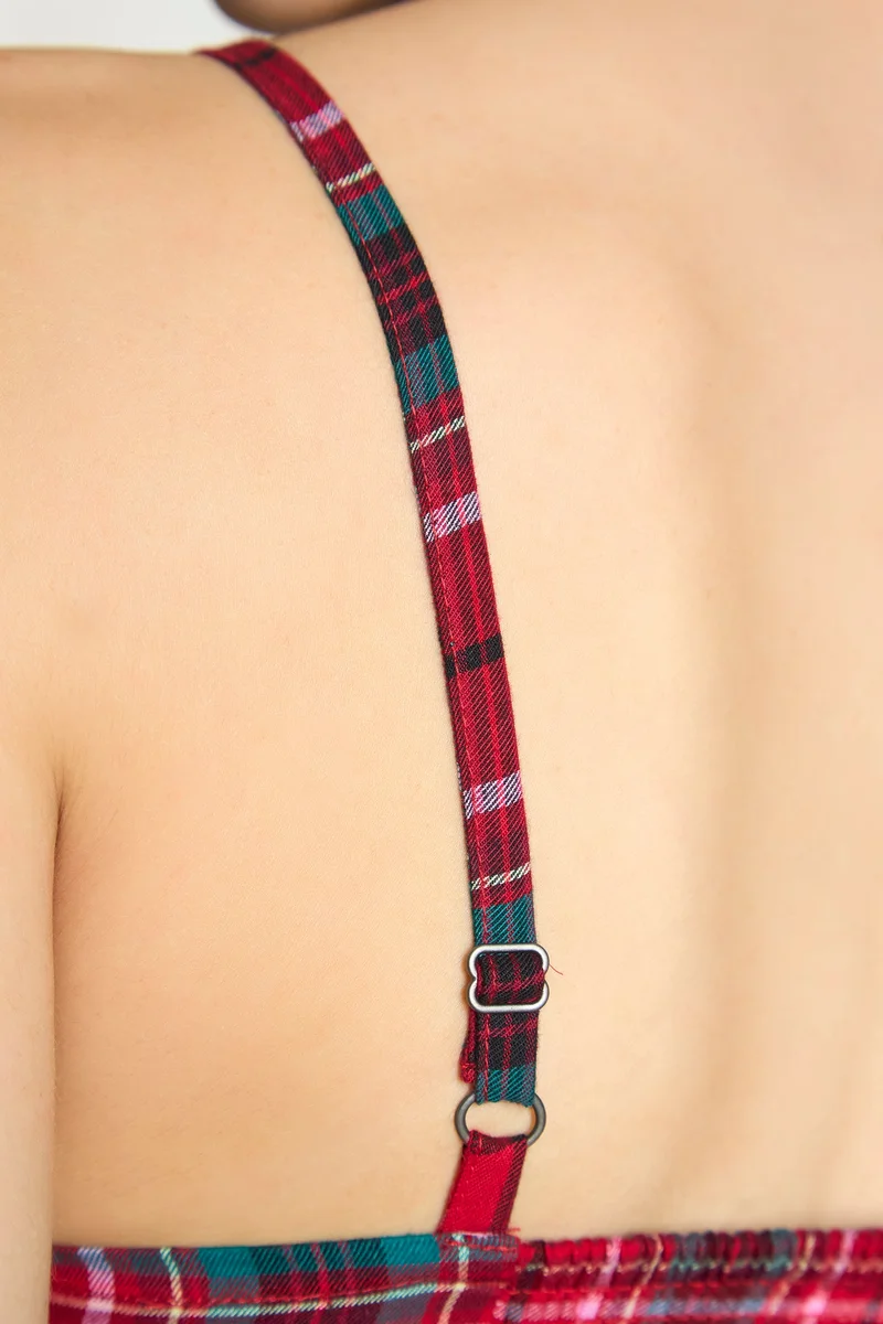 Virgio Cotton Checked Vacation Corsets for Women