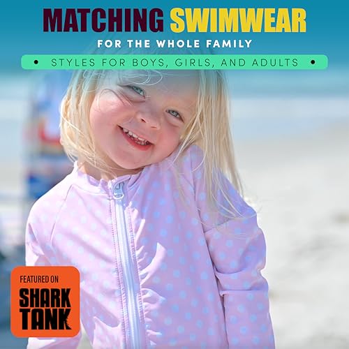 SwimZip Sunsuit Swimsuit with UPF 50 UV Protection by SwimZip,Pink,0-6 Months - Image 5
