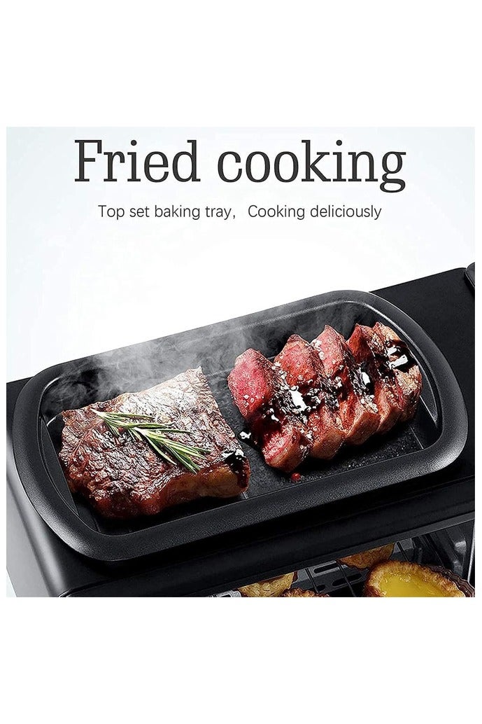 صاروخ فلاير آلة الإفطار Rocket Flyer 3 في 1 ، آلة الإفطار متعددة الوظائف ، فرن محمول مع ماكينة صنع القهوة آلة الإفطار مع مقلاة غير لاصقة ، صينية فرن ، ماكينة صنع القهوة لمطبخ الشقة - Image 4