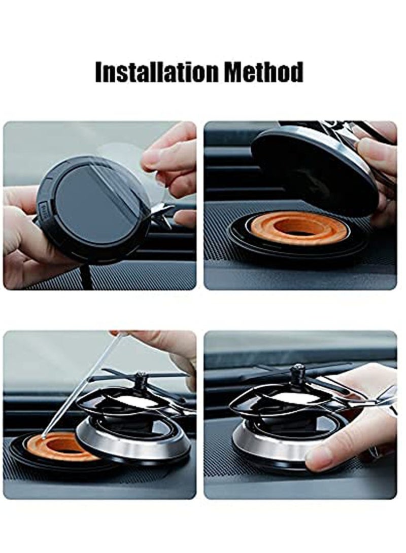 general Trending New Helicopter alloy Solar Car Air Freshener Aromatherapy Car Interior Decoration Accessories Perfume Diffuser - Image 3