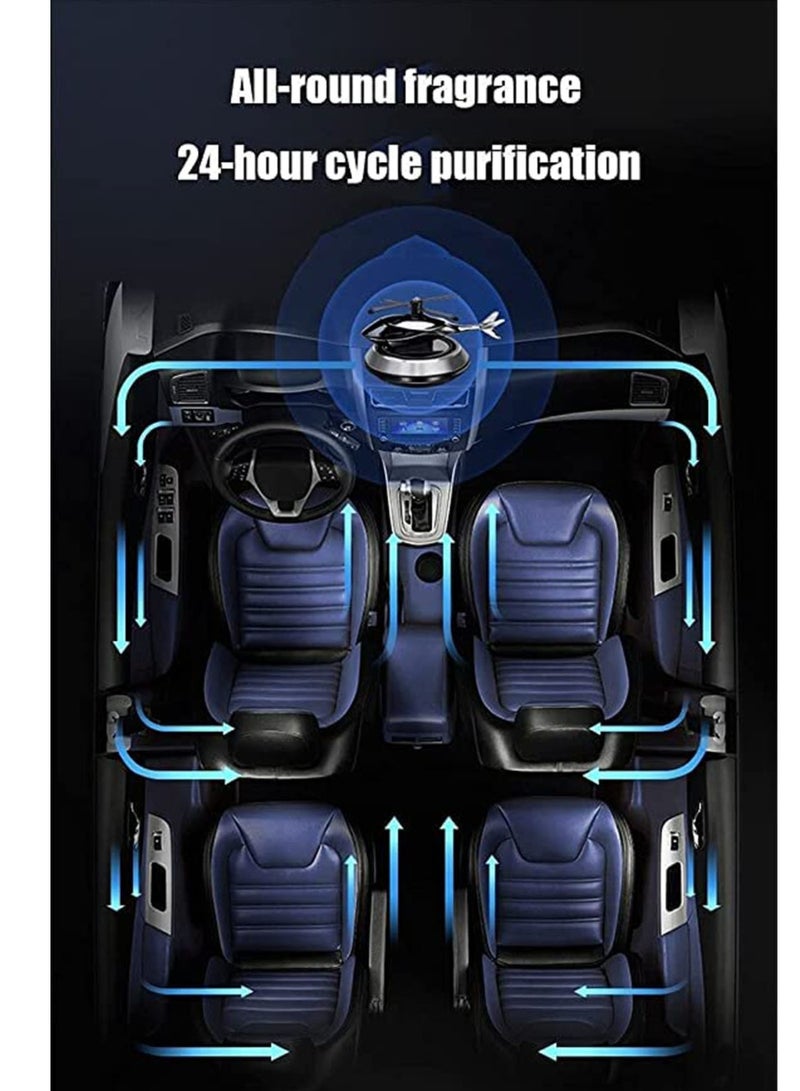 general Trending New Helicopter alloy Solar Car Air Freshener Aromatherapy Car Interior Decoration Accessories Perfume Diffuser - Image 4