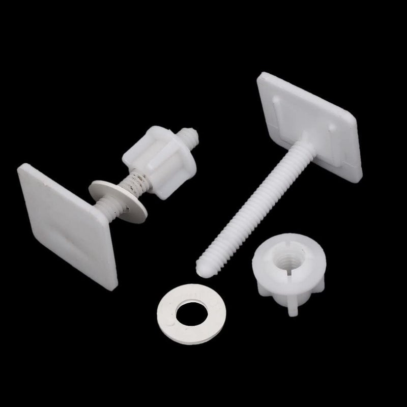 مسامير مفصلات مقعد المرحاض المربعة والصواميل 2 قطعة 39 مم × 39 مم × 66 مم - Image 3