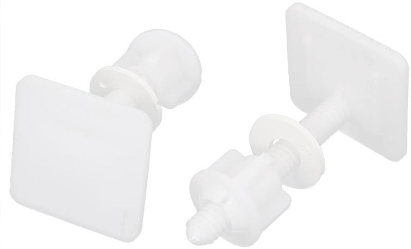 مسامير مفصلات مقعد المرحاض المربعة والصواميل 2 قطعة 39 مم × 39 مم × 66 مم - Image 2