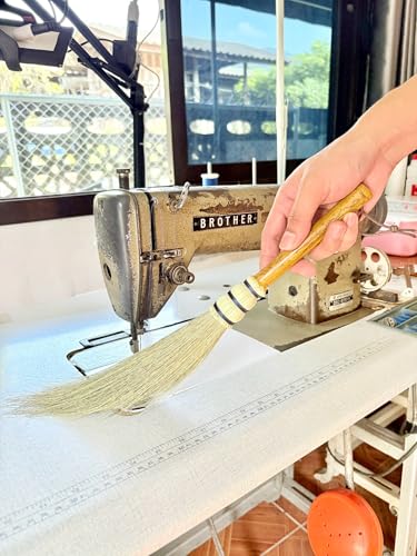 AW BROOMS Handmade Broom Bamboo Stick Handle Duster Brush,Natural Grass, Whisk Broom,Cleaning for Home and Office,16 Inch - Image 5