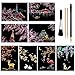 NaiHey Scratch Paper Art Set 8 Sheets Rainbow Painting Scratch Off Art Cherry Blossom Animal Mini Postcard Art Craft Supplies for Adults Girls Boys Thanksgiving Christmas Birthday Party Game Gift - Image 3