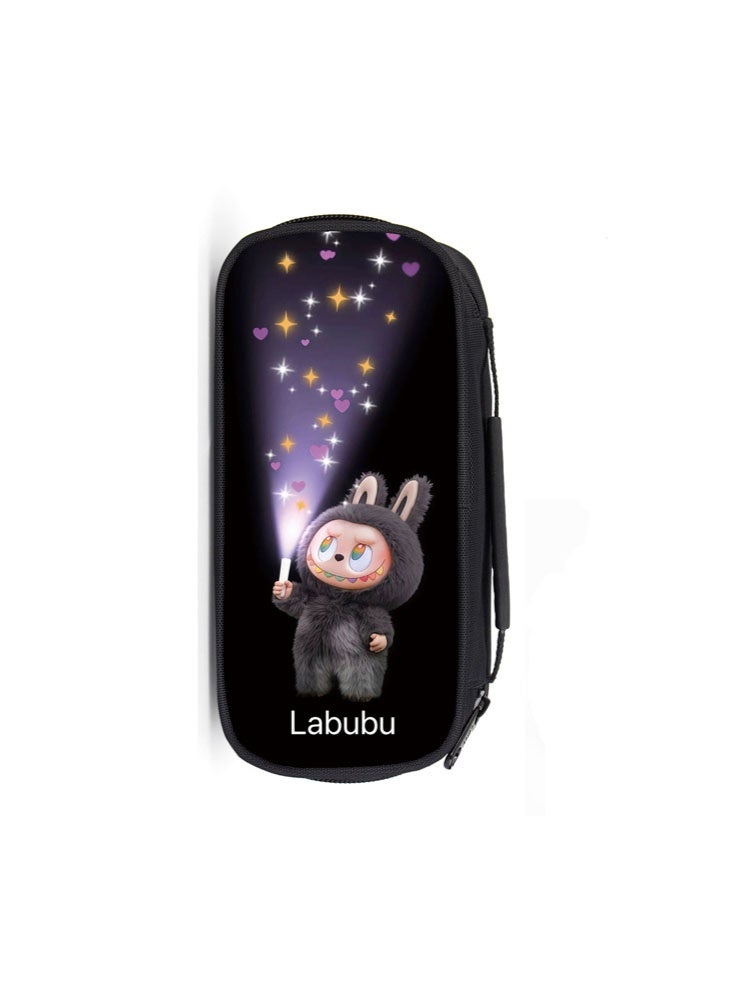 LABUBU LABUBU pencil case, high-value, large-capacity primary school student cartoon pencil case, stationery bag - Image 1
