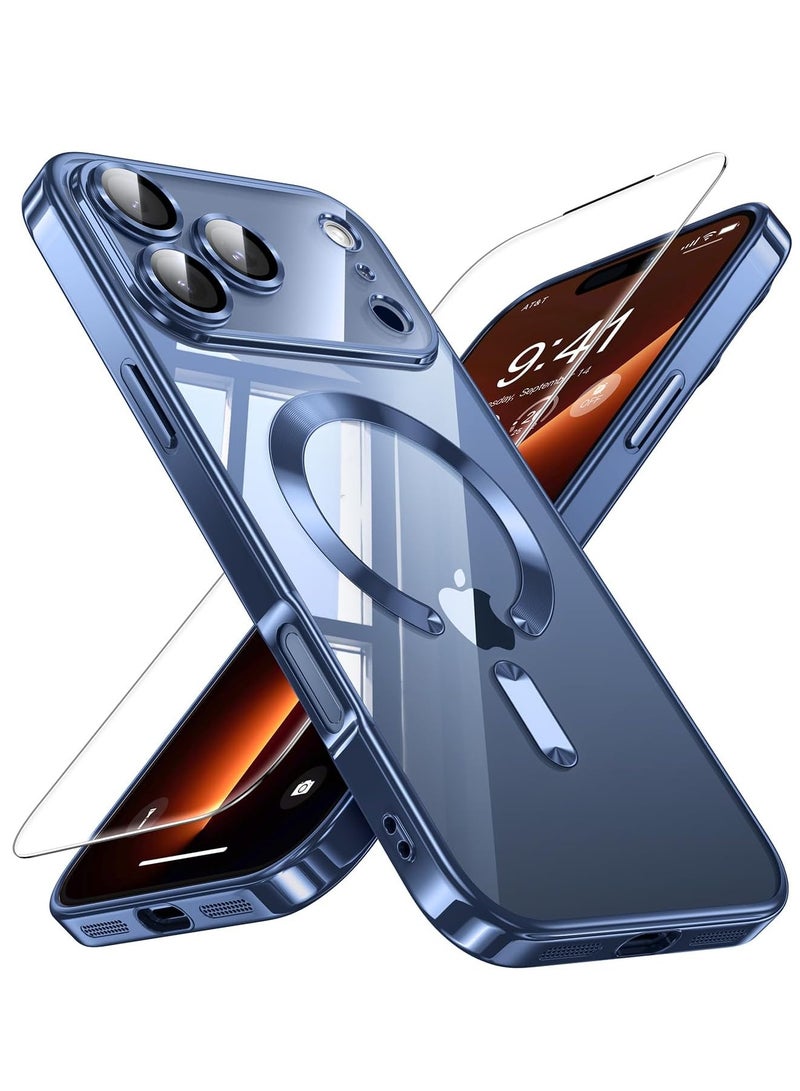 BORTONY iPhone 17 Pro Case Compatible with Magsafe Camera Lens Protection Cover with Full HD 9D Tempered Glass For iPhone 17 Pro Anti-Yellowing Drop Protection Cover for iPhone 17 Pro 6.3-inch - Image 1