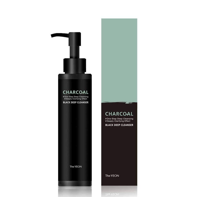 The Yeon Charcoal Black Deep Cleanser without Clogging Pores150ml 5.1fl.oz - Oil to foam,deep cleansing, blackhead removal,makeup removal (Korean skin care) - Image 1