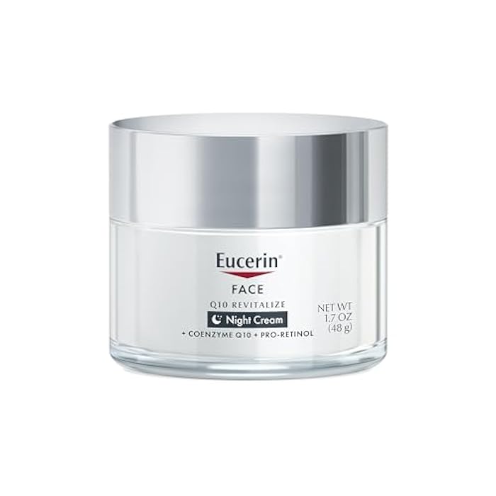 Eucerin Q10 Anti-Wrinkle Night Cream + Pro-Retinol, Facial Cream for Sensitive Skin, 1.7 Oz Jar - Image 2