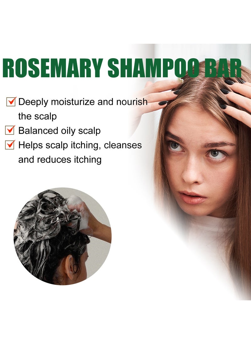EELHOE - Natural Rosemary Soap, Rosmarin for Hair Growth Soap Nutrifold for Hair Growth，Removing Dandruff, Nourishing Hair, Moisturizing the Scalp, and Improving Frizz - Image 1