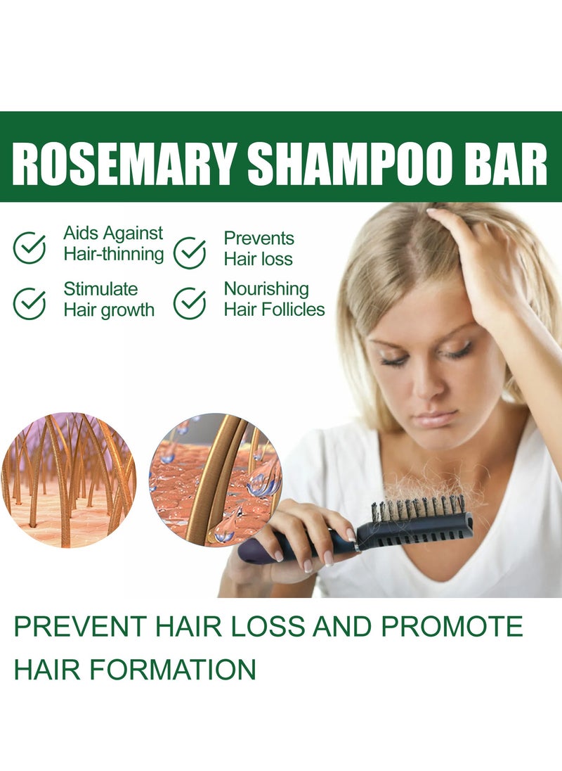 EELHOE - Natural Rosemary Soap, Rosmarin for Hair Growth Soap Nutrifold for Hair Growth，Removing Dandruff, Nourishing Hair, Moisturizing the Scalp, and Improving Frizz - Image 1