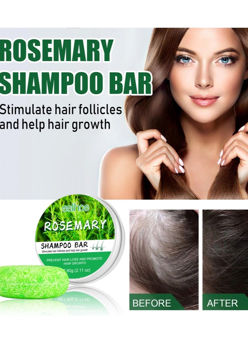 EELHOE - Natural Rosemary Soap, Rosmarin for Hair Growth Soap Nutrifold for Hair Growth，Removing Dandruff, Nourishing Hair, Moisturizing the Scalp, and Improving Frizz - Image 1