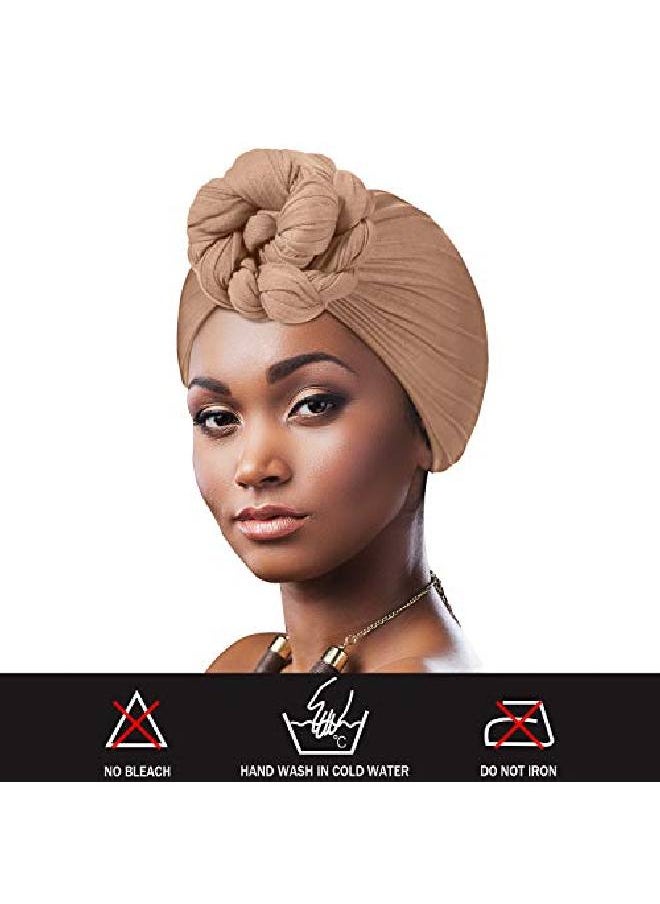 Syhood - 9 Pieces Stretch Head Wraps In 9 Colors Scarf Women African Turban Long Hair Scarf Soft Hair Band Tie Head Scarves For Women - Image 1