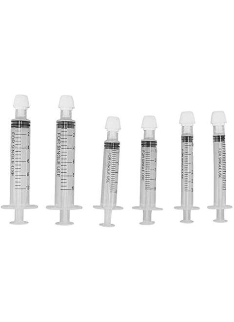 6Pcs Nasal Irrigator with Syringe for Infant Newborn Toddler Baby Nasal Spray Syringe