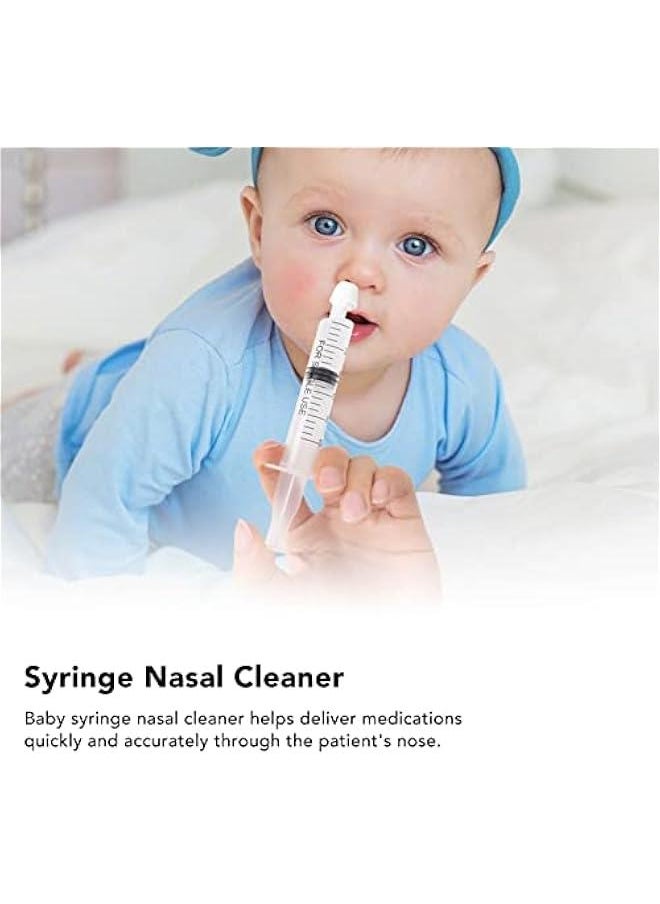6Pcs Nasal Irrigator with Syringe for Infant Newborn Toddler Baby Nasal Spray Syringe