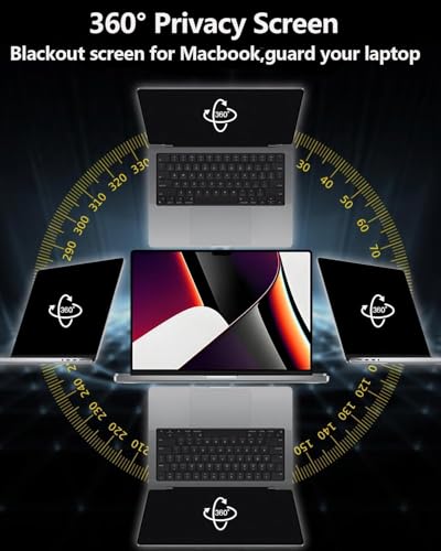 Brevynx Easy On/Off Magnetic 360° Privacy Screen Filter Compatible with MacBook Air 15.3 inch (2023-2026, M2, M3, M4,M5), Anti Glare Laptop Privacy Screen Shield with Camera Cover - UV block 90%-Model: A3241, A3114, A2941 - Image 3