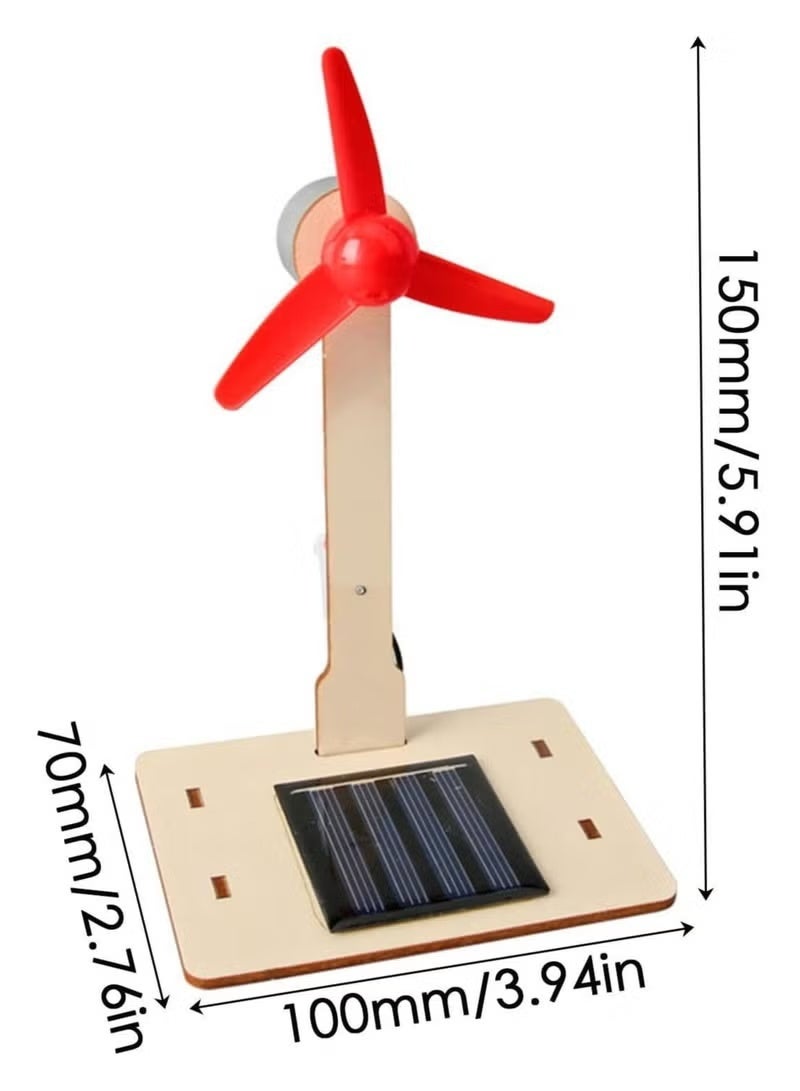 NajmStyle Small Wind Turbines - Solar Wind Mill Model, Solar Powered Educational Toy for Kids, Fun Learning Gift, Ideal for Home Decor and Garden Ornament, Technology Science Experiment Kit - Image 4