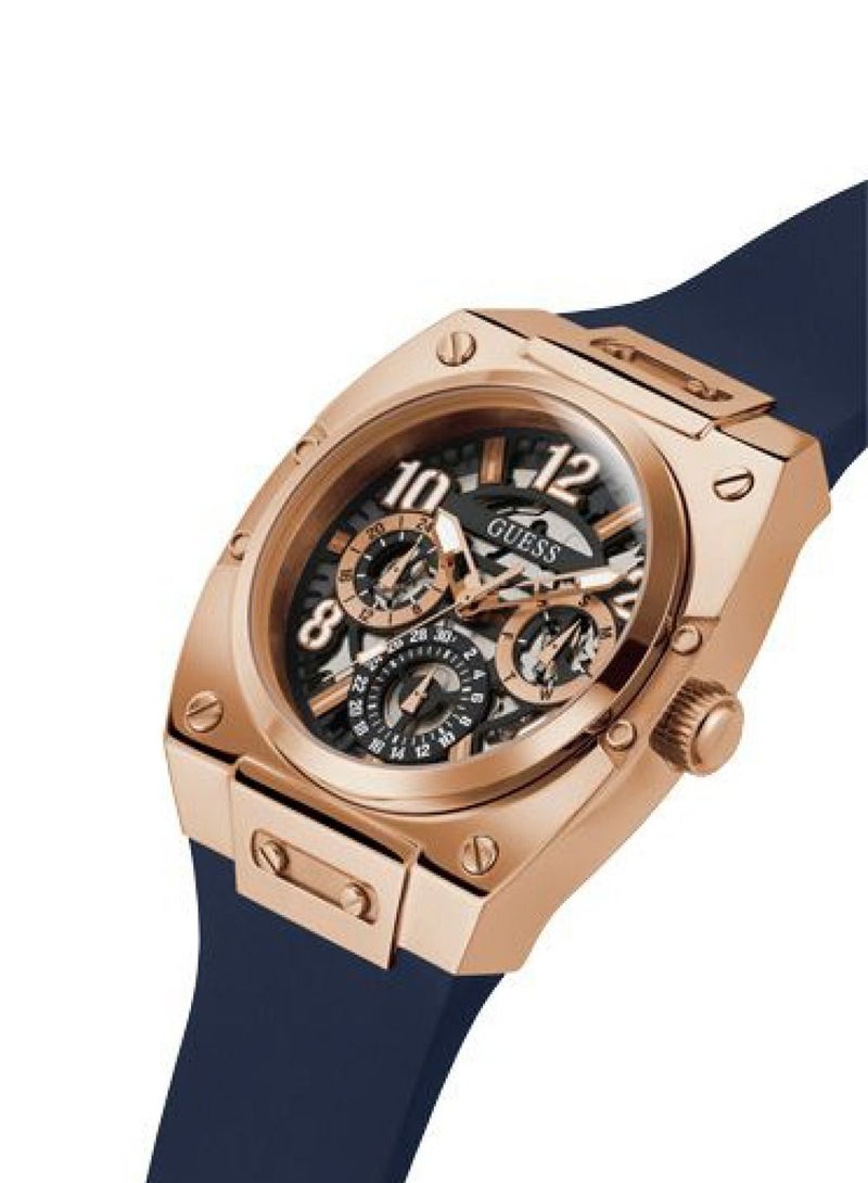 GUESS Prodigy Men's Multifunction Quartz Blue Silicone Watch GW0569G3 - Image 4