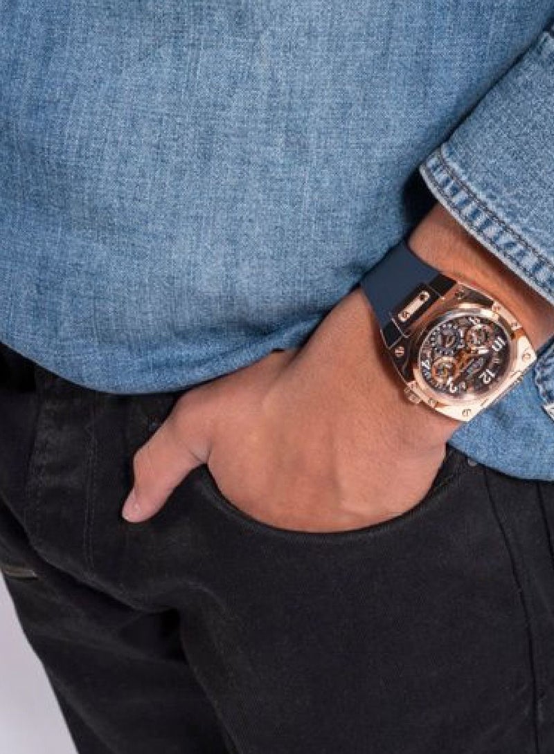 GUESS Prodigy Men's Multifunction Quartz Blue Silicone Watch GW0569G3 - Image 5