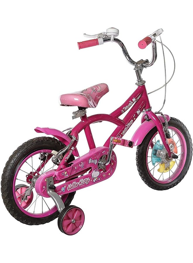 ميسوكا دراجة أطفال ميسوكا AHFG33112 هيلو كيتي مقاس 14 بوصة (لون وردي) - مقعد قابل للتعديل وعجلات تدريب - Image 3