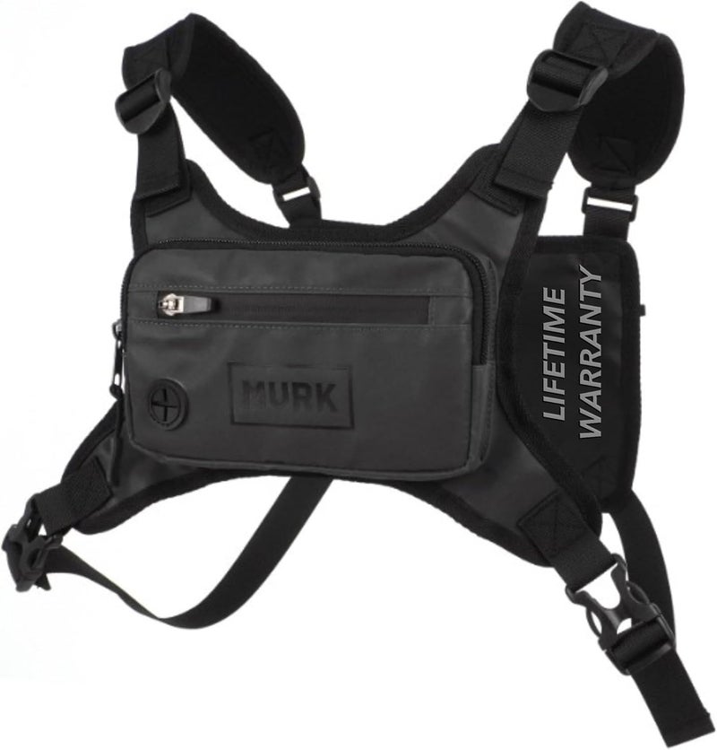 MVRK Water Resistant Chest Pack - Running Vest for Workouts, Running Phone Holder Extra Storage, Lightweight Running Pack - Image 1