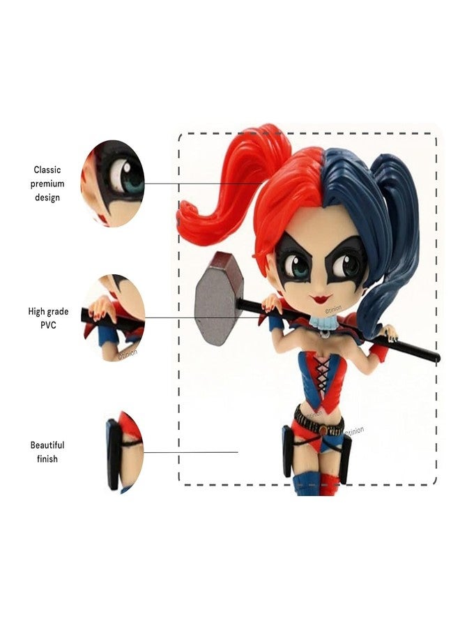 Abelestore ABEL Estore Harley Quinn- 01 Action Figure Special Edition Action Figure for Car Dashboard, Decoration, Cake, Office Desk & Study Table (Pack of 1) (Height-16cm) - Image 3