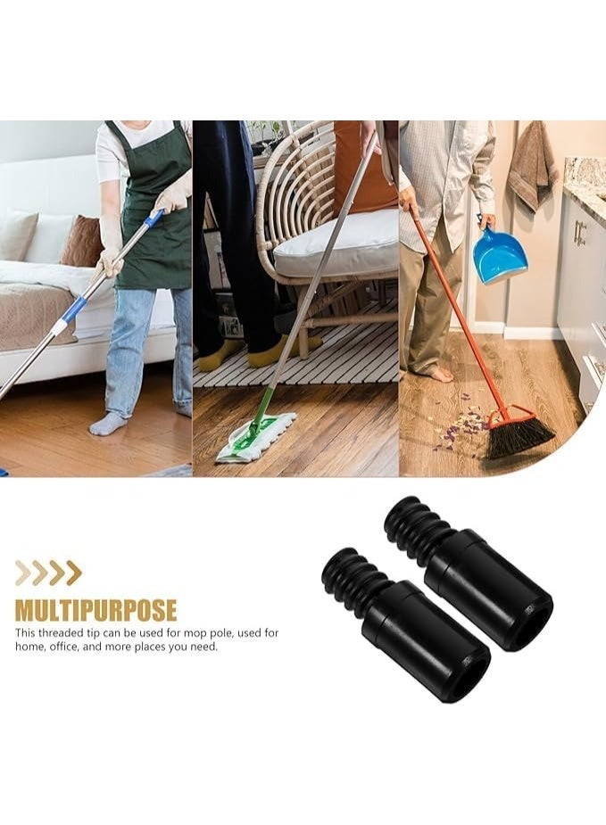 4 قطع من موصلات مقبض المكنسة البلاستيكية المتينة - وصلات عمود بديلة متعددة الألوان لأدوات التنظيف المنزلية، وموسع عصا سهل الاستخدام وموصل إصلاح - Image 4