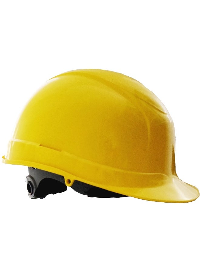 TAHA M2 KNOB Safety Helmet for Construction & Outdoor Activities | Adjustable Chin Strap & Manual Type Adjustment | Lightweight, Comfortable & Durable Hard Hat | Yellow  - Image 1