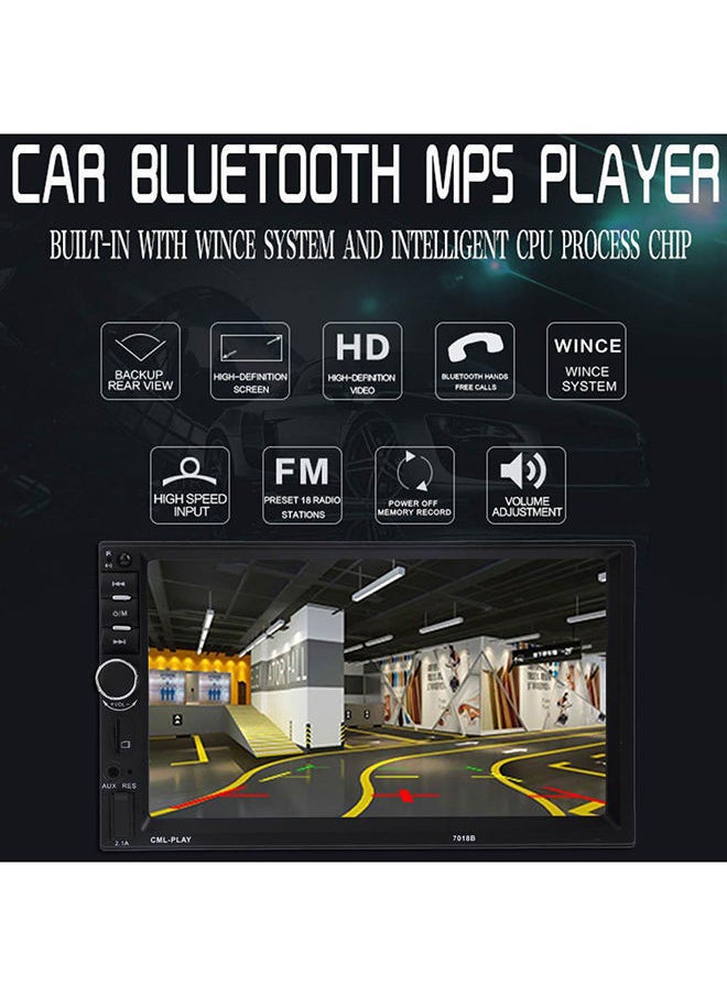 NIBEMINENT - 7 Inch Double Din Car Backup Monitor Mp5 Player/1080P Digital Display/Bluetooth - Image 1