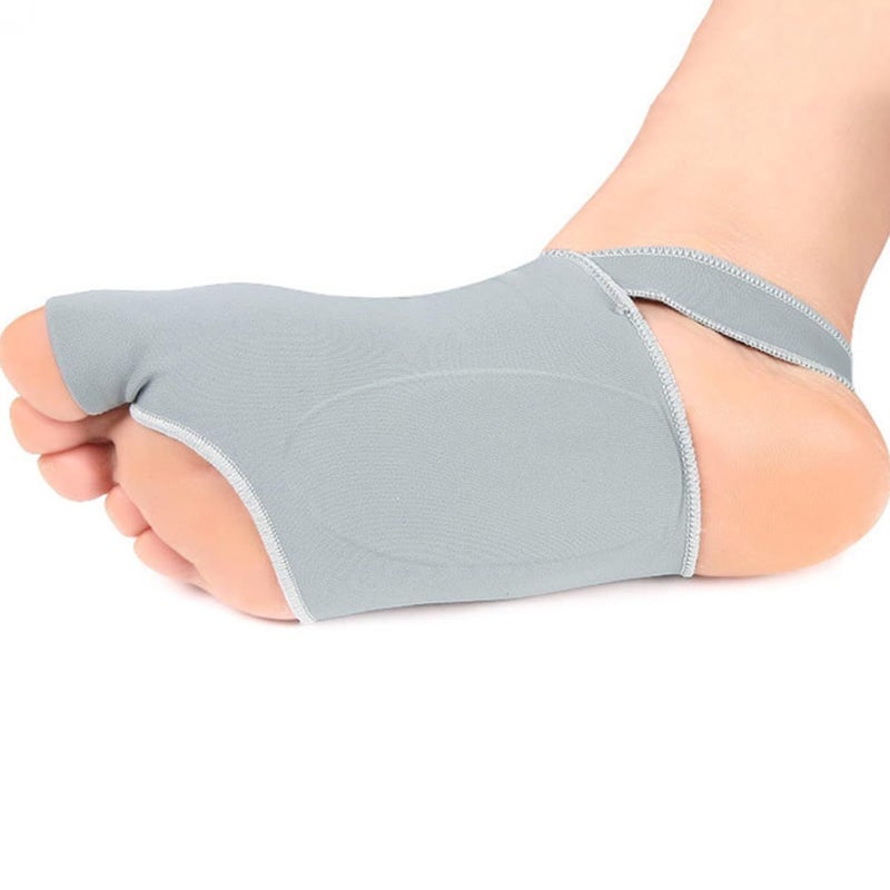 Hallux Valgus Corrector Bunion Support Brace With Toe Protection Strap 1 Pair Gray Foot Covers For Men Women Relief And Foot Arch Alignment - Image 5