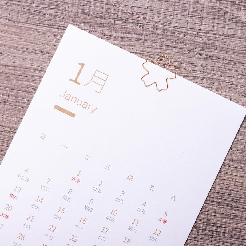 Rose Gold Metal Paper Clips 36pcs Cherry Blossom Design Bookmarks Office School Photo Note File Organization - Image 4