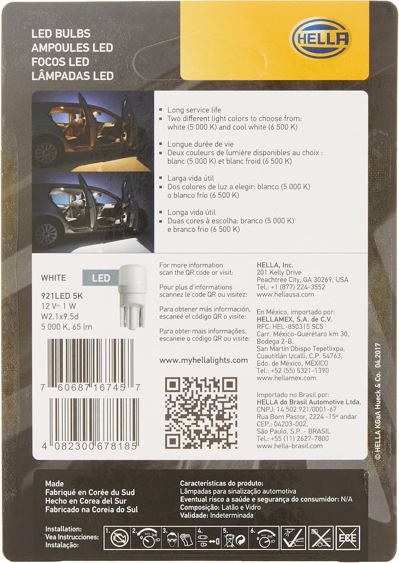 HELLA 921LED 5K LED Performance Bulbs - 2 Pack - Image 2
