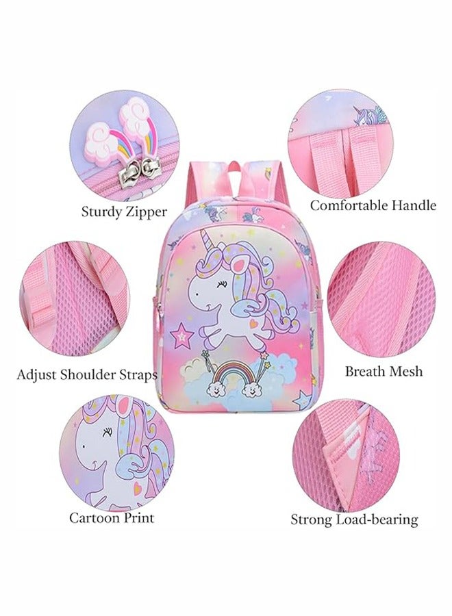 JOGAMS Kids Girls Backpack, Children Backpack Kindergarten School Bag, Lightweight and Portable Book Bags, Elementary Students Book Bag, Durable Cartoon Bag for 3-10 Year Old - Image 4