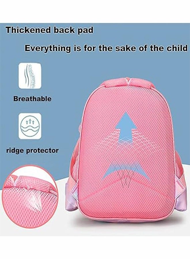 JOGAMS Kids Girls Backpack, Children Backpack Kindergarten School Bag, Lightweight and Portable Book Bags, Elementary Students Book Bag, Durable Cartoon Bag for 3-10 Year Old - Image 5