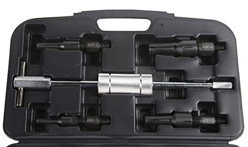 OTC 4581 Slide Hammer and Blind Hole Bearing Puller Set  Remove and Install Stubborn Drum Brake HoldDown Springs on Cars Light Trucks SUVs and Vans Silver - Image 4