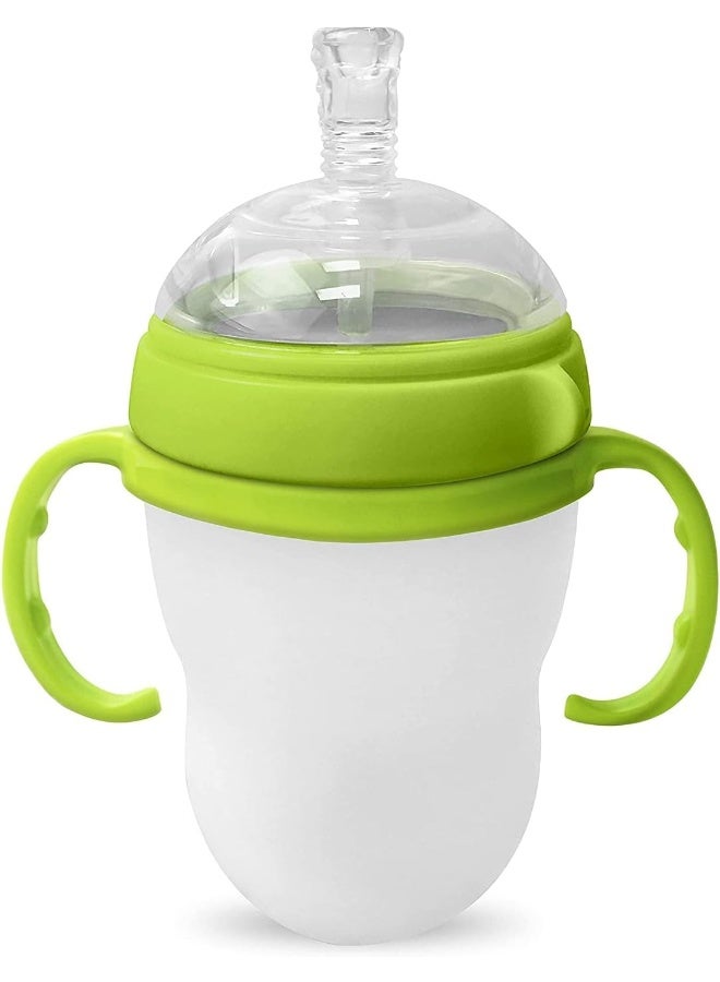 AnPei Straw Sippy Cup Transitional Nipple Kit for Comotomo Baby Bottles, 5 oz and 8 oz - Image 3